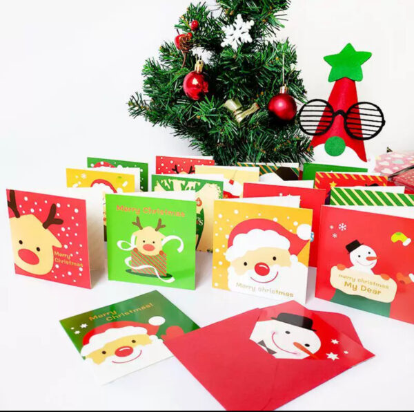 Xmas cards  (has a blank space inside for customized notes)