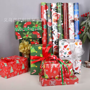 Xmas themed gift wrapping paper (50x75cm)