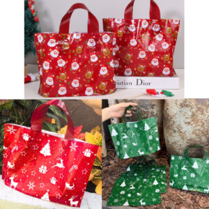 Xmas themed loop bag  25pcs (30x20x10cm)
