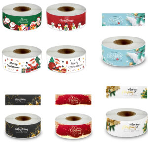 Xmas long sticker mixed 120pcs