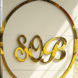 Round wall sticker (alphabets not inclusive) 70vm diameter