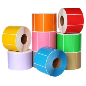 Thermal colored sticky paper roll of 800stickers (60x40mm)