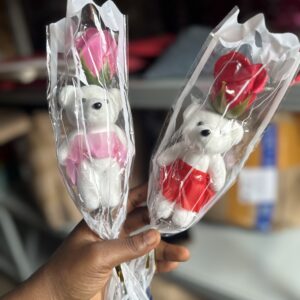 Valentine Bear rose (1pc)