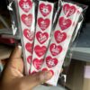 Valentine love stickers (2.5cm) pack of 100pcs
