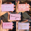 Pink thank you card .  pack of 100pcs (please specify your preferred design in the order note)